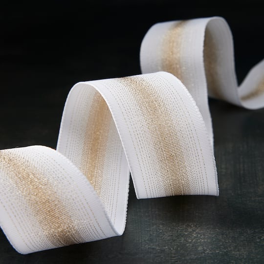12 Pack: 1.5" x 3yd. Metallic Wired Ombre Ribbon by Celebrate It™